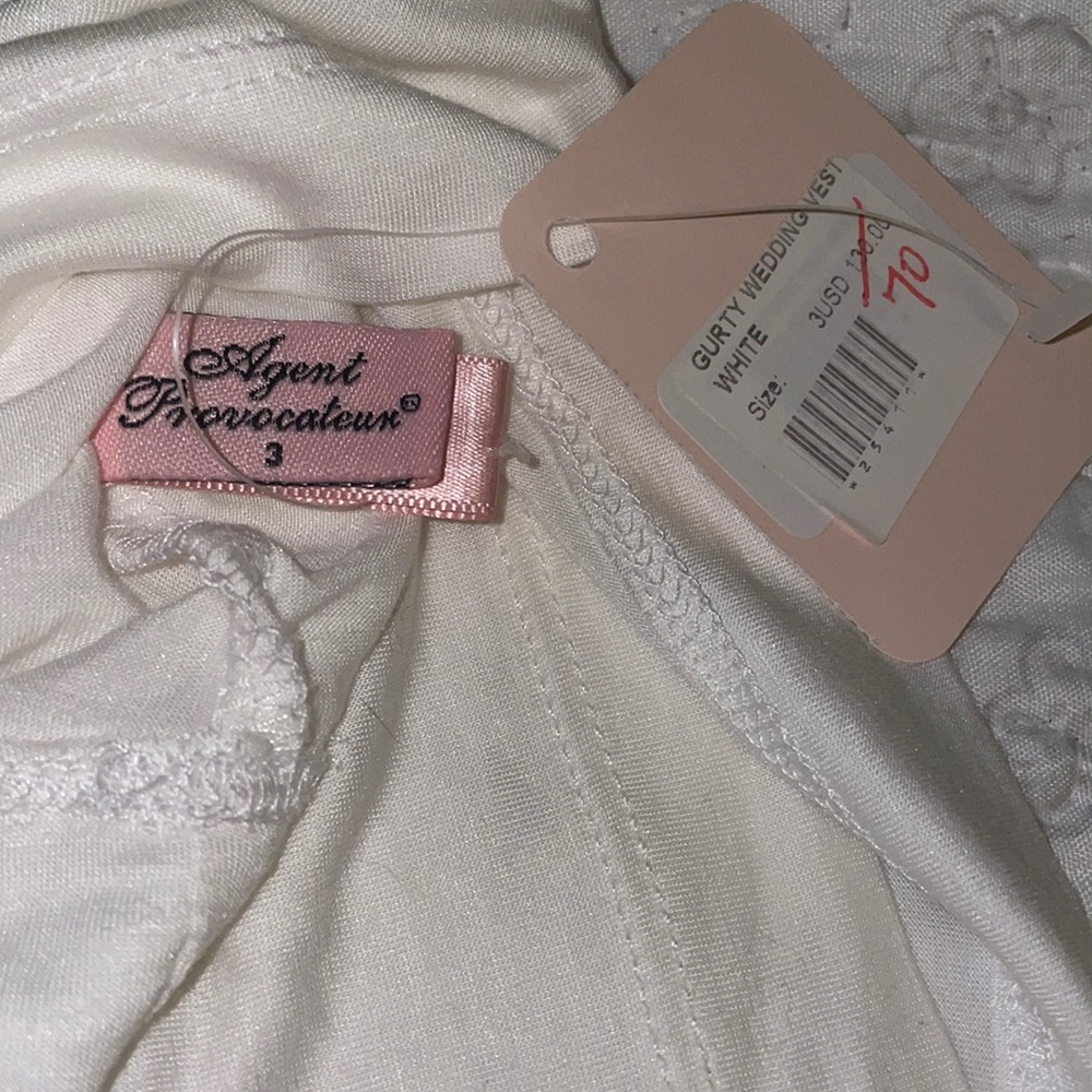 BNWT Agent Provocateur Gurty wedding vest/tank top sz. 3 - Picture 4 of 4